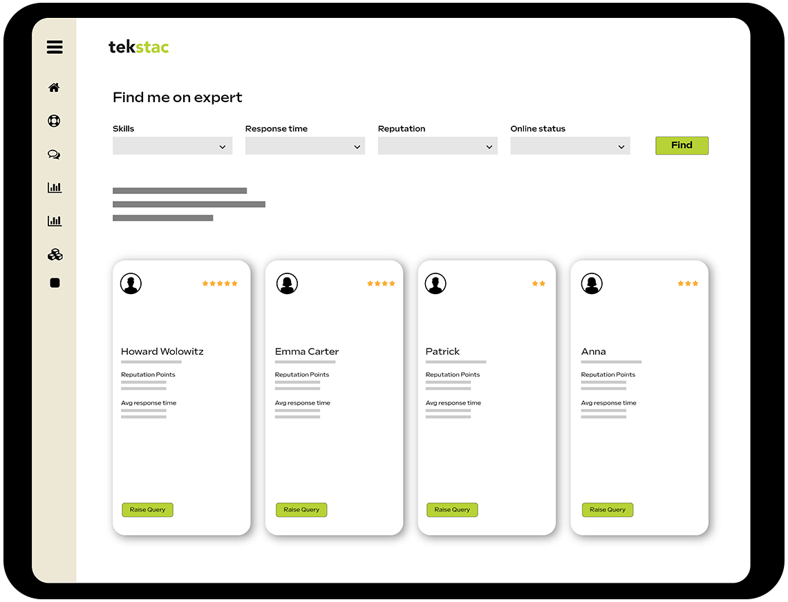 Tekstac Mentoring Platform Dashboard